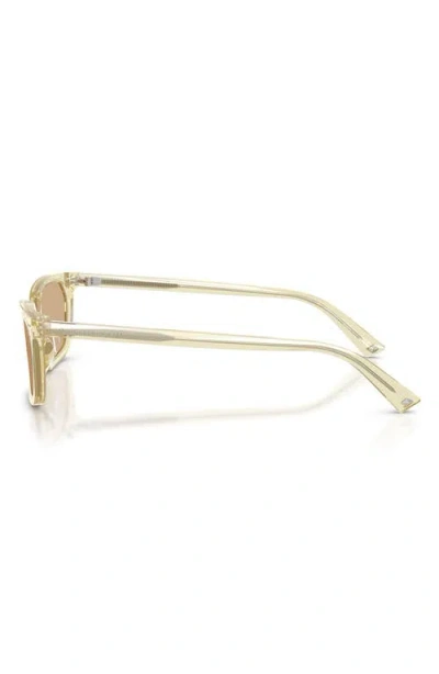Jimmy Choo 55mm Rectangular Sunglasses In Yellow