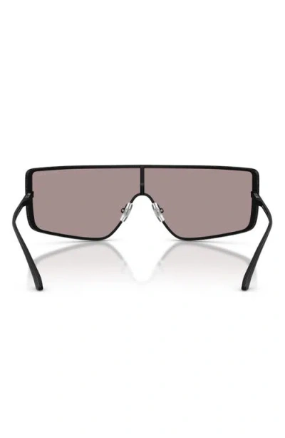 Jimmy Choo 140mm Gradient Rectangular Shield Sunglasses In Black