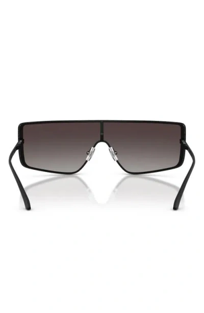 Jimmy Choo 140mm Gradient Rectangular Shield Sunglasses In Black