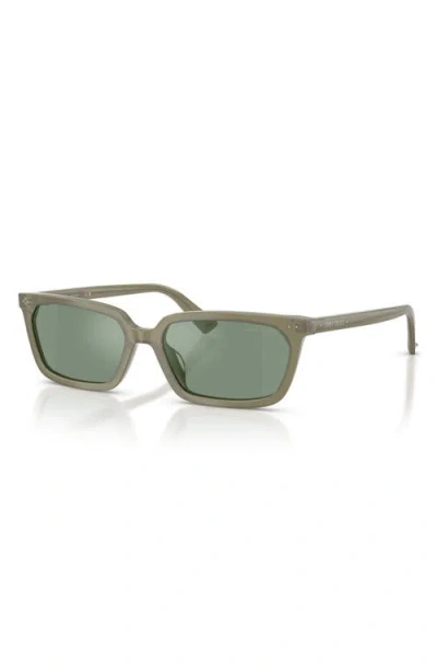 Jimmy Choo 55mm Rectangular Sunglasses In Green