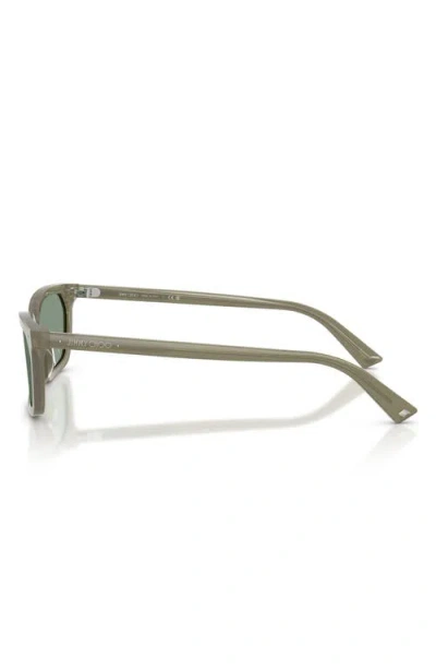 Jimmy Choo 55mm Rectangular Sunglasses In Green