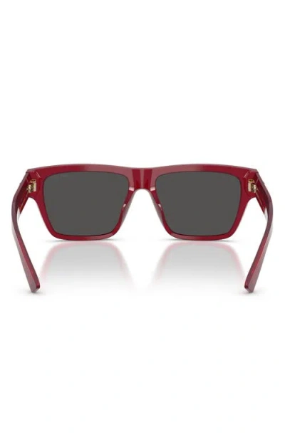 Jimmy Choo 54mm Rectangular Sunglasses In Brown