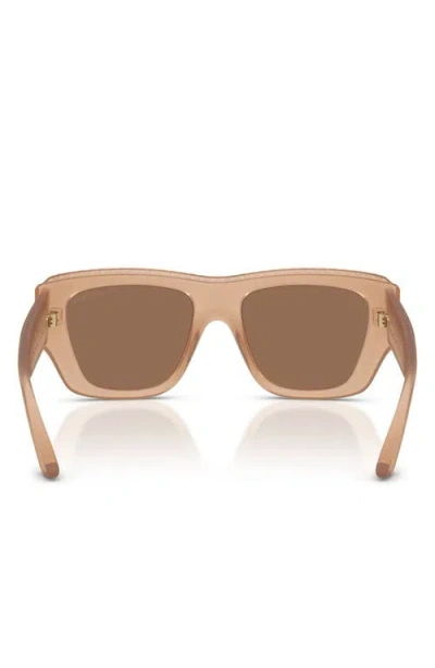 Jimmy Choo 54mm Rectangular Sunglasses In Brown