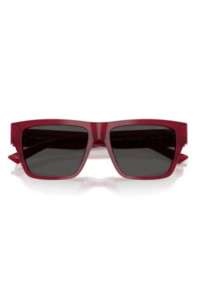 Jimmy Choo 54mm Rectangular Sunglasses In Brown