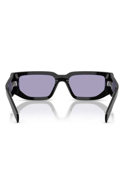 Prada 55mm Rectangular Sunglasses In Purple