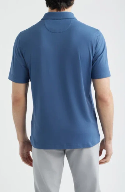 Scott Barber Solid Performance Golf Polo In Blue