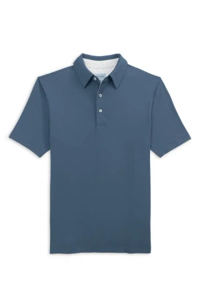 Scott Barber Solid Performance Golf Polo In Blue