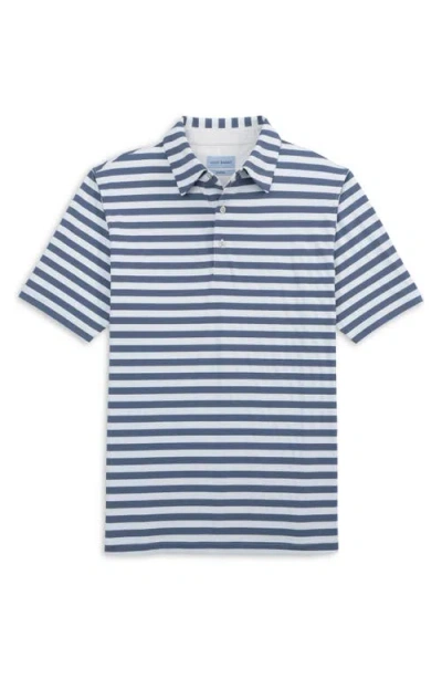 Scott Barber Prep Stripe Polo In Multi