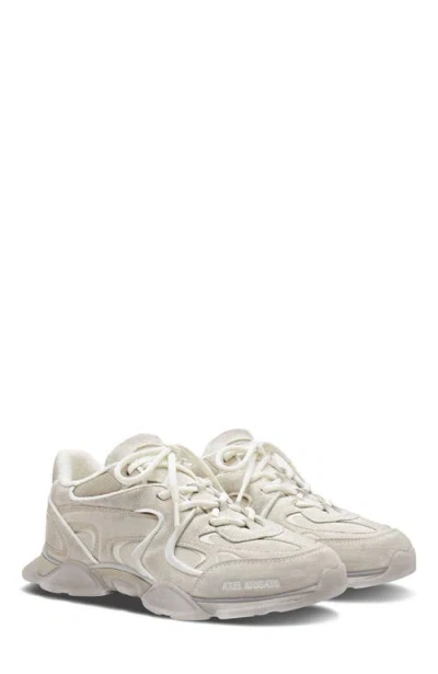 Axel Arigato Eris White Low Top Sneakers With Logo Patch On The Tongue In Leather And Fabric Woman