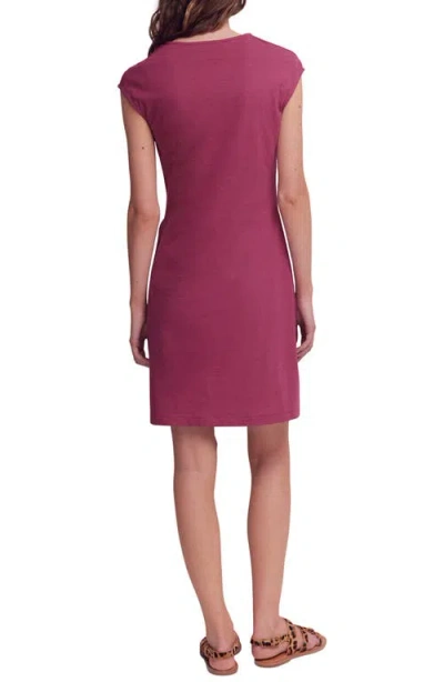 Boden Delilah Twist Short Dress In Burgundy