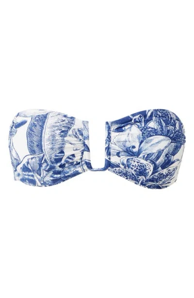Melissa Odabash Prague Strapless Bikin Top In Multi