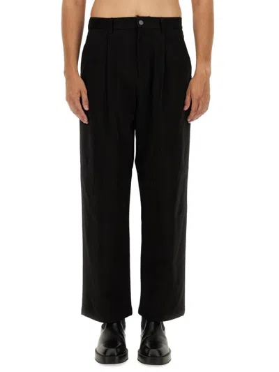 Moschino Regular Fit Barcode Trousers In Black