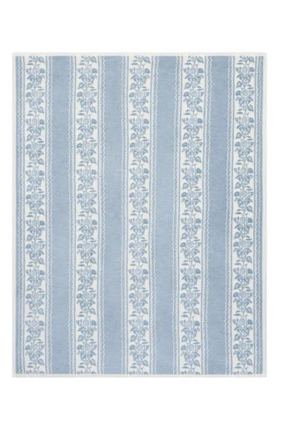 Chappywrap Clara Stripe Throw Blanket In Blue