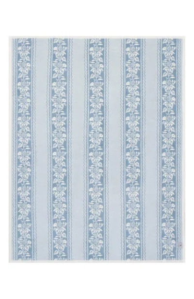 Chappywrap Clara Stripe Throw Blanket In Blue
