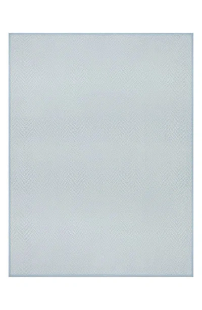 Chappywrap Harborview Herringbone Throw Blanket In Blue