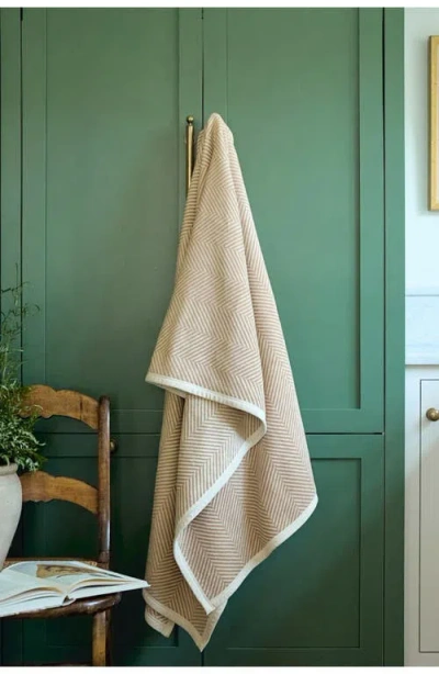 Chappywrap Harborview Herringbone Throw Blanket In Neutral