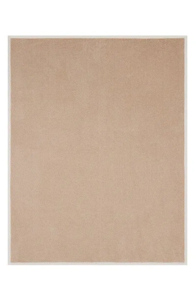 Chappywrap Harborview Herringbone Throw Blanket In Neutral