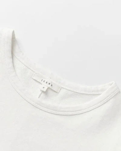 Juana Hemp Essentials Long Sleeve Tee In White