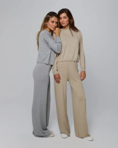Juana Nilo Knitted Pull-on Pants In Gray