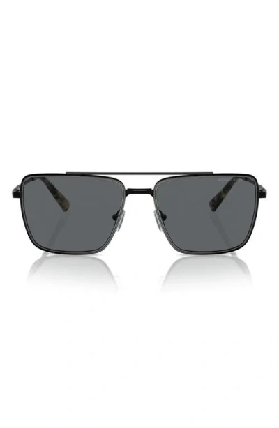 Michael Kors Blue Ridge 58mm Square Sunglasses In Black | ModeSens