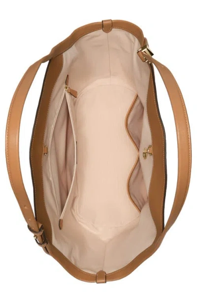 Kate Spade New York Deco Suede Tulip Tote Bag In Brown