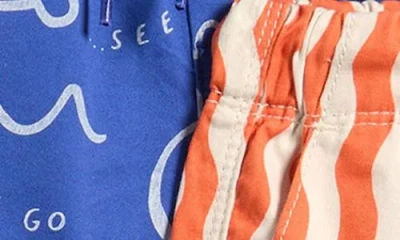 Next Kids' 3-pack Drawstring Cotton Shorts In Multi