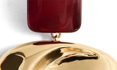 Mango Mixed Drop Earrings In Gold