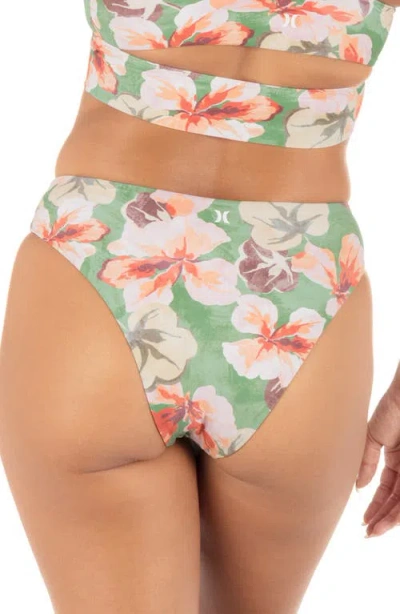 Hurley Gingko Cloud Bikini Bottom In Multi
