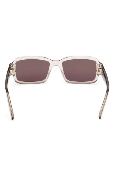 Mcm 54mm Rectangular Sunglasses In White