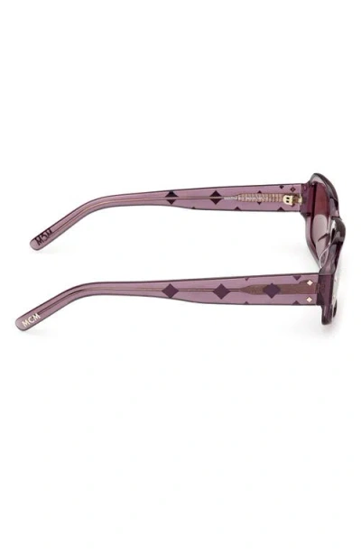 Mcm 54mm Rectangular Sunglasses In White