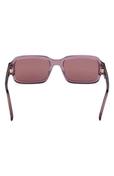 Mcm 54mm Rectangular Sunglasses In White