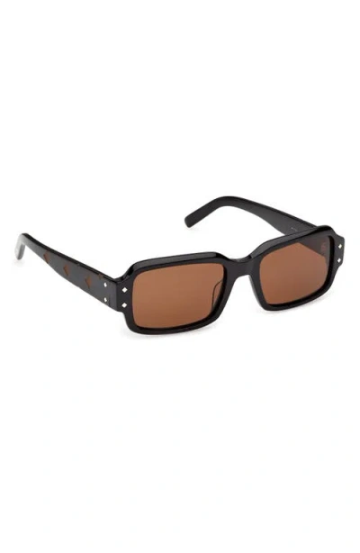 Mcm 54mm Rectangular Sunglasses In White