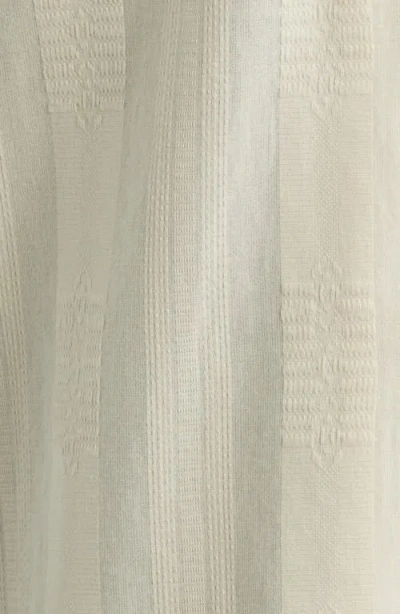Obey Samuel Texture Stripe Camp Shirt In White