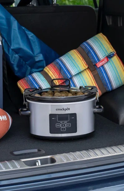 Crock-pot Programmable 4-quart Cook & Carry Slow Cooker In Silver