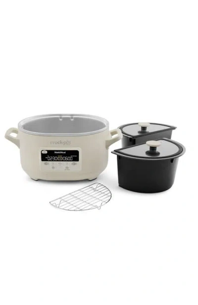 Crock-pot Multimeal Multicooker & Programmable Slow Cooker With Bake Function In Neutral