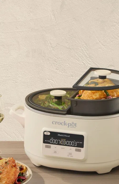 Crock-pot Multimeal Multicooker & Programmable Slow Cooker With Bake Function In Neutral