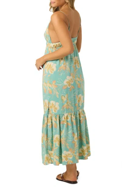 O'neill Julez Tiki Cover-up Sundress In Green
