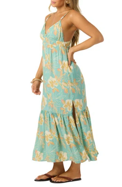 O'neill Julez Tiki Cover-up Sundress In Green