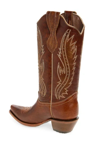 Circle G Stud Embroidered Western Boot In Multi