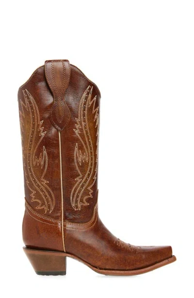 Circle G Stud Embroidered Western Boot In Multi
