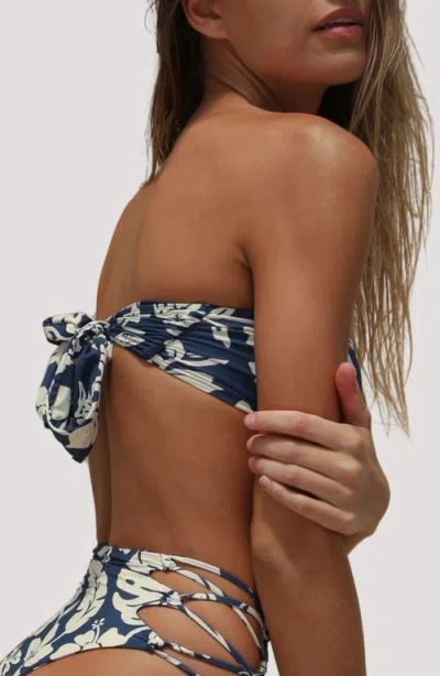 Stone Fox Swim Leilani Strapless Bikini Top In Multi