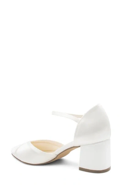 Touch Ups Charla Ankle Strap Pointed Toe Pump In White