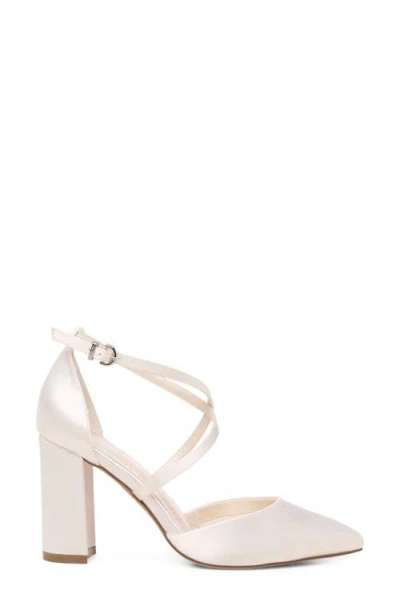 Touch Ups Beloved Ankle Strap Pointed Toe Pump In White