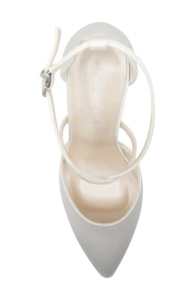 Touch Ups Beloved Ankle Strap Pointed Toe Pump In White