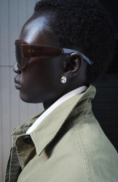 Mango Oversize Parka In Green