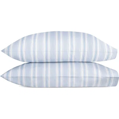 Matouk Elio Set Of 2 Pillowcases In Blue