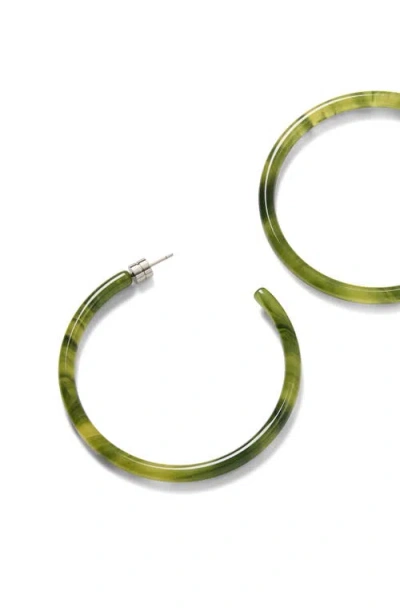 Machete Large Hoops In Green