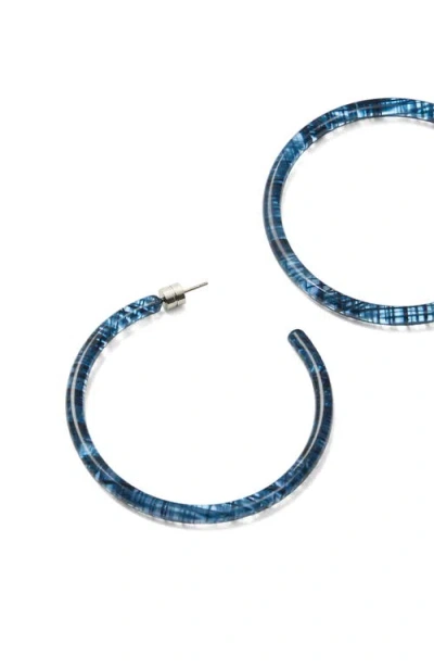 Machete Large Hoops In Blue