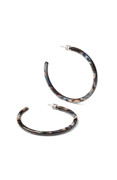 Machete Large Hoops In Brown