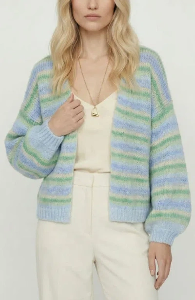 Vero Moda Maybe Stripe Open Front Cardigan In Multi